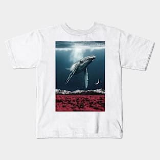 Whale Galaxy Kids T-Shirt